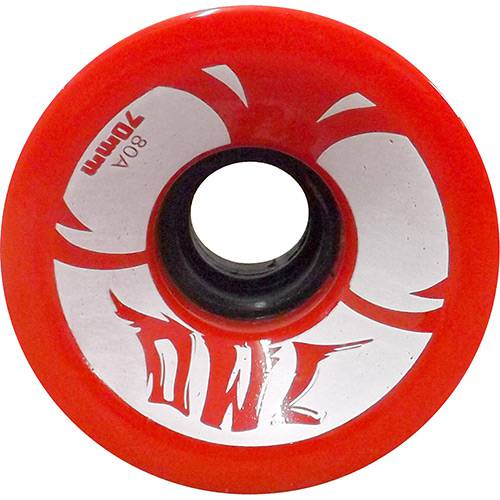 Tamanhos, Medidas e Dimensões do produto Roda para Skate Sun 70mm 80a Owl Sports - Vermelho