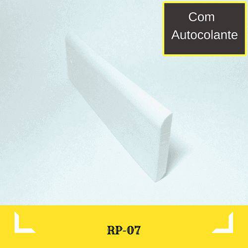 Tamanhos, Medidas e Dimensões do produto Rodapé Eva Autocolante Borracha 6cm X 1cm Liso - 30 Metros