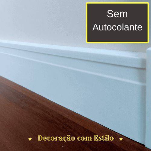 Tamanhos, Medidas e Dimensões do produto Rodapé Eva Borracha Flexível 10cm X 1cm. Rp04 - 10 Metros