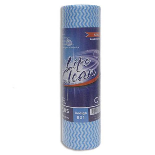 Tamanhos, Medidas e Dimensões do produto Rolo de 25 Metros C/ 50 Panos Multiuso para Limpeza Azul 30x50cm Life Clean Carmex