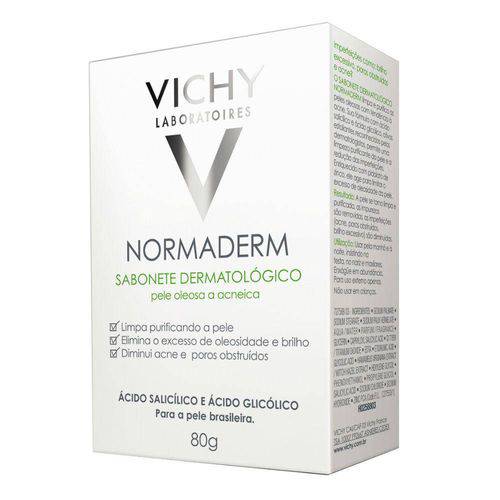 Tamanhos, Medidas e Dimensões do produto Sabonete Dermatológico Vichy Normaderm Pele Oleosa 80g