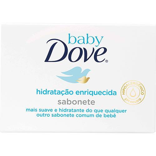 Tamanhos, Medidas e Dimensões do produto Sabonete em Barra Baby Dove Hidratação Enriquecida - 75g