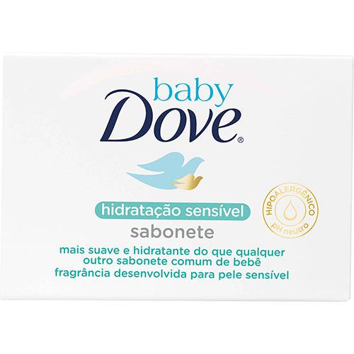 Tamanhos, Medidas e Dimensões do produto Sabonete em Barra Baby Dove Hidratação Sensível - 75g