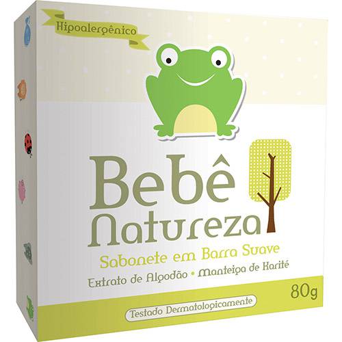 Tamanhos, Medidas e Dimensões do produto Sabonete em Barra Bebê Suave 80g - Bebê Natureza