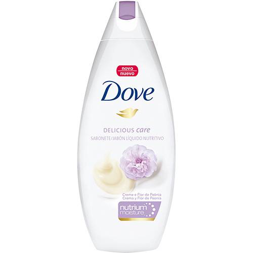 Tamanhos, Medidas e Dimensões do produto Sabonete Líquido Dove Delicious Care Creme e Flor de Peônia 250ml
