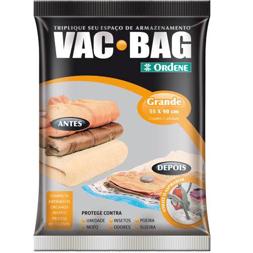 Tamanhos, Medidas e Dimensões do produto Saco a Vácuo Protetor e Organizador - VAC BAG 55 X 90 - Grande