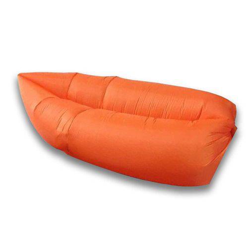 Tamanhos, Medidas e Dimensões do produto Saco Sofá de Dormir Inflável Descanso Camping - Laranja