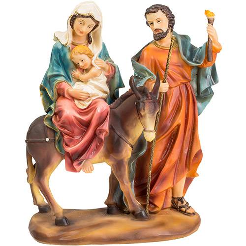 Tamanhos, Medidas e Dimensões do produto Sagrada Família 25cm - Santini Christmas