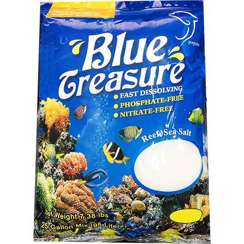 Tamanhos, Medidas e Dimensões do produto Sal Blue Treasure Reef para Peixe 3,3kg