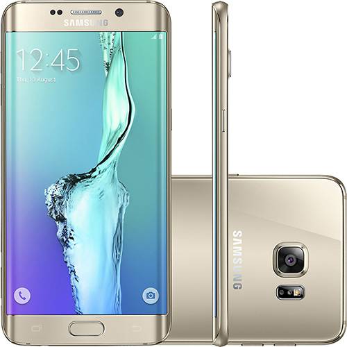 Tamanhos, Medidas e Dimensões do produto Samsung Galaxy S6 Edge Plus Dourado 32GB 4G Android Tela 5.7" Processador Octa Core Câmera 16MP