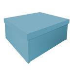 Tamanhos, Medidas e Dimensões do produto Sapateira Box Baú Caixa Organizadora para Sapatos - Azul Laca
