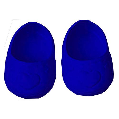 Tamanhos, Medidas e Dimensões do produto Sapato para Boneca – Modelo Sapatilha 5cm – Little Mommy - Azul Marinho– Laço de Fita