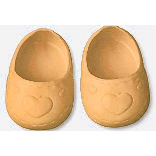 Tamanhos, Medidas e Dimensões do produto Sapato para Boneca – Modelo Sapatilha 5cm – Little Mommy - Laranja– Laço de Fita