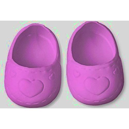 Tamanhos, Medidas e Dimensões do produto Sapato para Boneca – Modelo Sapatilha 5cm – Little Mommy - Pink– Laço de Fita