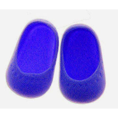 Tamanhos, Medidas e Dimensões do produto Sapato para Boneca – Modelo Sapatilha 6cm – Baby Alive - Azul Royal– Laço de Fita