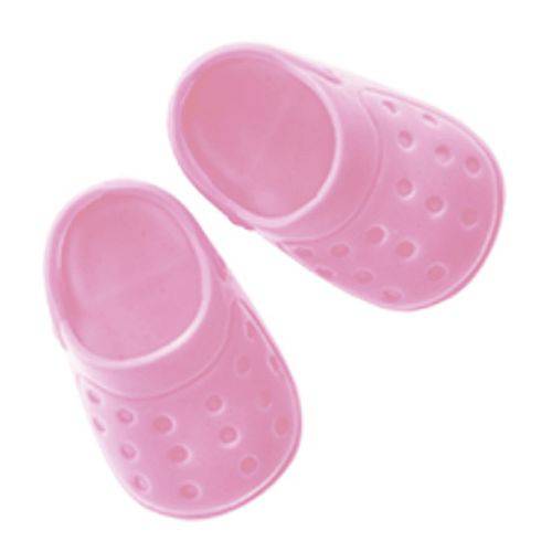 Tamanhos, Medidas e Dimensões do produto Sapato para Boneca – Modelo Sport 5cm – Little Mommy – Rosa Trasnlúcido - Laço de Fita