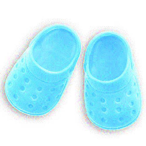 Tamanhos, Medidas e Dimensões do produto Sapato para Boneca – Modelo Sport 6cm – Baby Alive – Azul Bebê - Laço de Fita