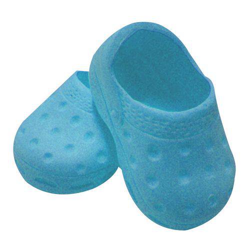 Tamanhos, Medidas e Dimensões do produto Sapato para Boneca – Modelo Sport 7,5cm – Adora Doll – Azul Bebê - Laço de Fita