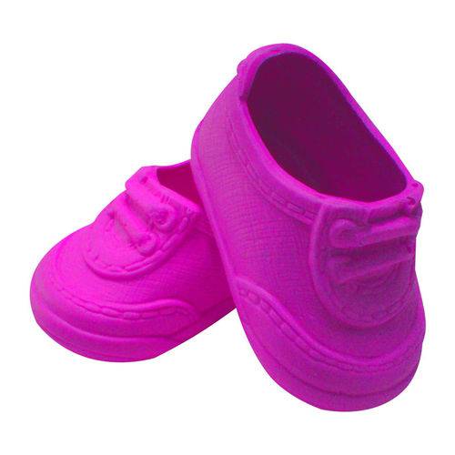 Tamanhos, Medidas e Dimensões do produto Sapato para Boneca – Modelo Tênis 8cm – Adora Doll - Pink – Laço de Fita