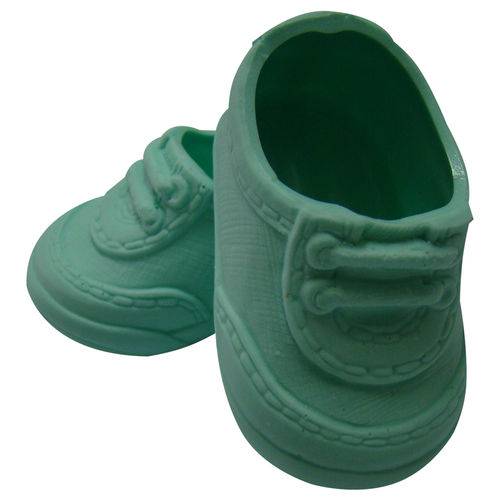 Tamanhos, Medidas e Dimensões do produto Sapato para Boneca – Modelo Tênis 8cm – Adora Doll - Verde Musgo – Laço de Fita