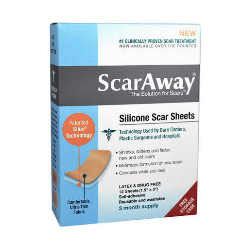 Tamanhos, Medidas e Dimensões do produto Scaraway® Sheets Fitas de Silicone para Cicatriz!