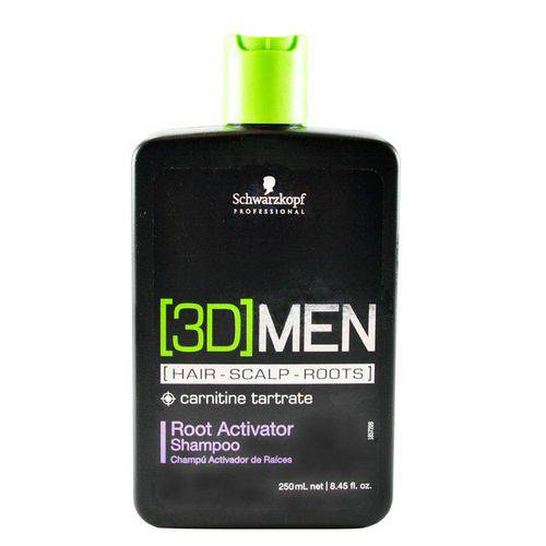 Tamanhos, Medidas e Dimensões do produto Schwarzkopf 3D Men Shampoo Root Activator 250 Ml