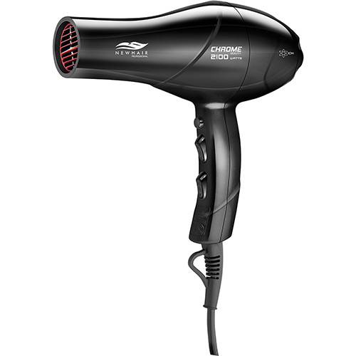 Tamanhos, Medidas e Dimensões do produto Secador de Cabelo New Hair Chrome Beauty 2 Velocidades Preto - 2100W