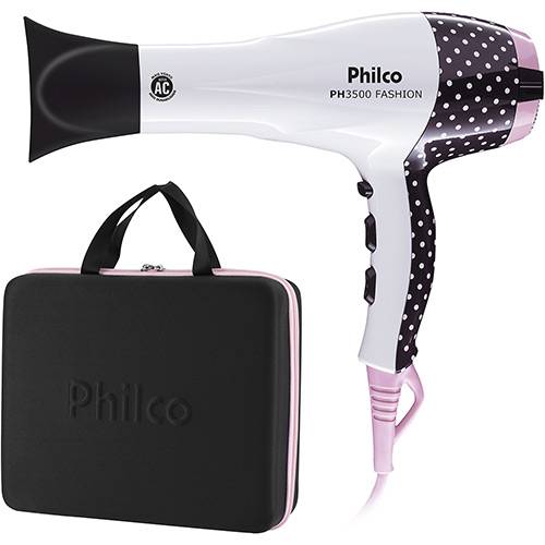 Tamanhos, Medidas e Dimensões do produto Secador de Cabelo Philco Ph3500 Fashion Branco - 2000W