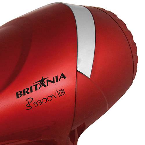 Tamanhos, Medidas e Dimensões do produto Secador de Cabelos Britânia SP3300V Íon Vermelho