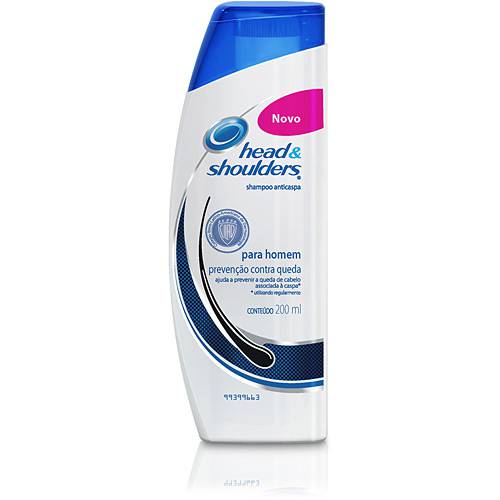 Tamanhos, Medidas e Dimensões do produto Shampoo Anti-Caspa Prevenção Contra Queda para Homem 200ml - Head & Shoulders