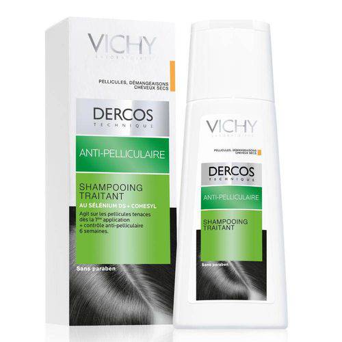 Tamanhos, Medidas e Dimensões do produto Shampoo Anticaspa Vichy Dercos Couro Cabeludo Sensível 200ml