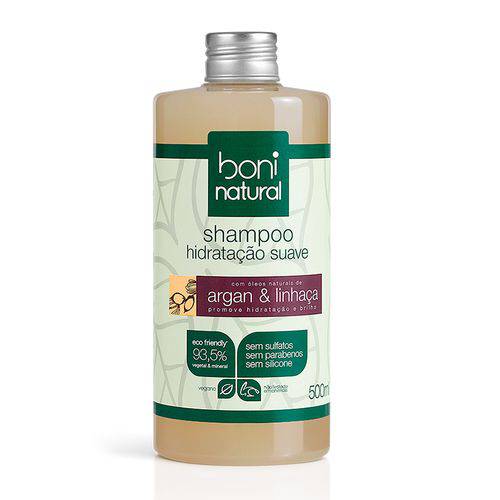 Tamanhos, Medidas e Dimensões do produto Shampoo Boni Natural Argan e Linhaça 500ml