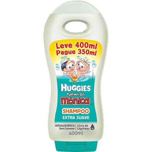 Tamanhos, Medidas e Dimensões do produto Shampoo Huggies Turma da Mônica Extra Suave 400ml