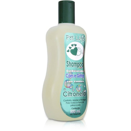 Tamanhos, Medidas e Dimensões do produto Shampoo Pet Life Citronela 500 Ml