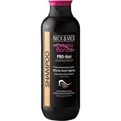 Tamanhos, Medidas e Dimensões do produto Shampoo - Pro-Hair Efeito Anti-Aging 250ml - Nick&Vick