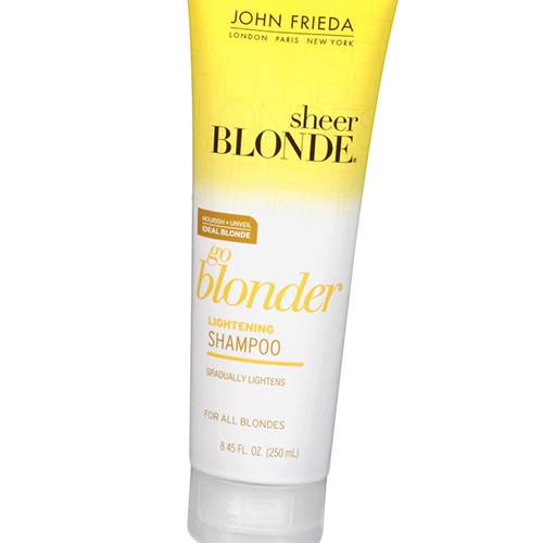 Tamanhos, Medidas e Dimensões do produto Shampoo Realce de Tons Dourados 250ml - Sheer Blonde - John Frieda