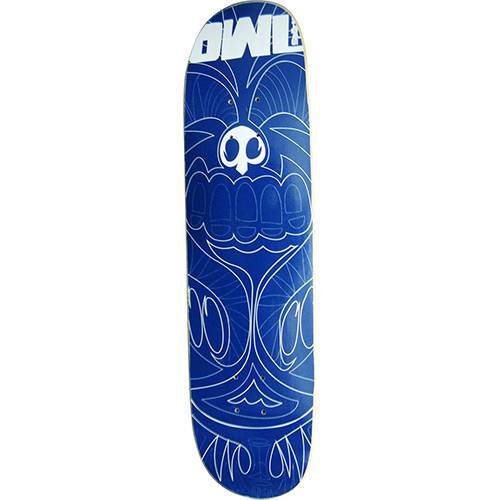 Tamanhos, Medidas e Dimensões do produto Shape para Skate Indonesia Owl Sports - Azul