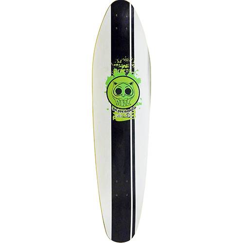 Tamanhos, Medidas e Dimensões do produto Shape para Skate Prancha Acid Line Owl Sports - Branco