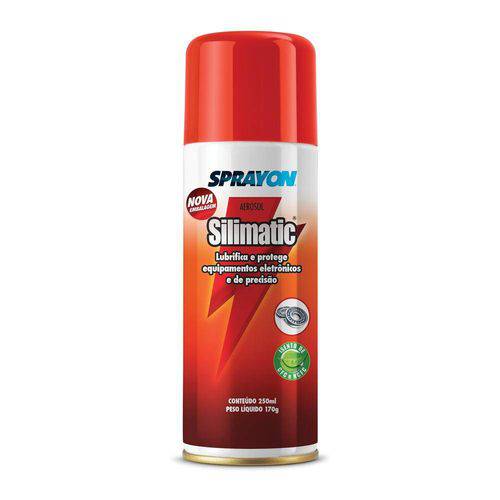 Tamanhos, Medidas e Dimensões do produto Silimatic Spray Lubrificante Seco Sprayon