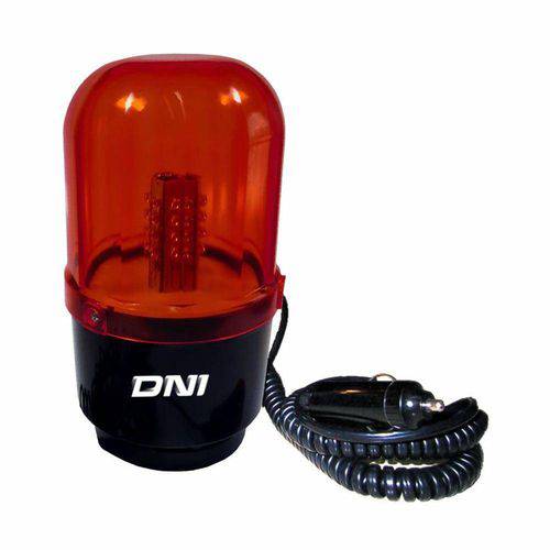 Tamanhos, Medidas e Dimensões do produto Sinalizador Visual Luz Rotativa (Giroflex) DNI 4111 24 Leds 12/ 24 Volts Bivolt - Vermelho