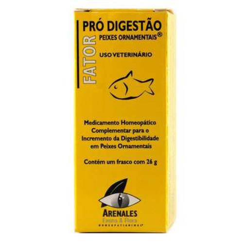 Tamanhos, Medidas e Dimensões do produto Sistema de Terapia Arenales Fator Pro Digestão Peixes Ornamentais - 26 G