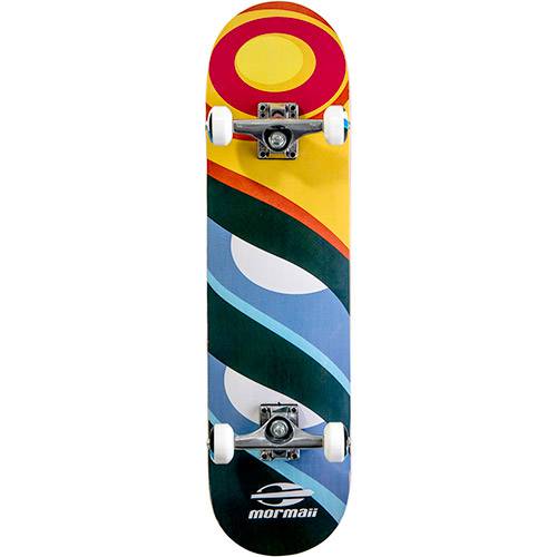 Tamanhos, Medidas e Dimensões do produto Skate Alpha Mormaii Verde, Azul e Amarelo