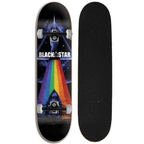 Tamanhos, Medidas e Dimensões do produto Skate Street Completo Iniciante Black Star - Zepplin