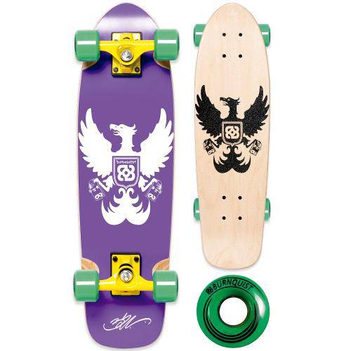 Tamanhos, Medidas e Dimensões do produto Skate Cruiser Bob Burnquist Roxo - Es042