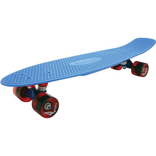 Tamanhos, Medidas e Dimensões do produto Skate Cruisers 4Fun Blue 22 - 4 Fun Skateboards