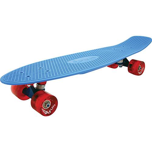 Tamanhos, Medidas e Dimensões do produto Skate Cruisers 4Fun Blue 27 Led - 4 Fun Skateboards