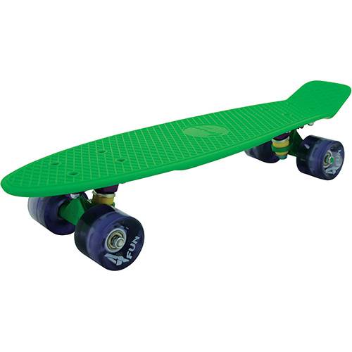 Tamanhos, Medidas e Dimensões do produto Skate Cruisers 4Fun Green 22 - 4 Fun Skateboards