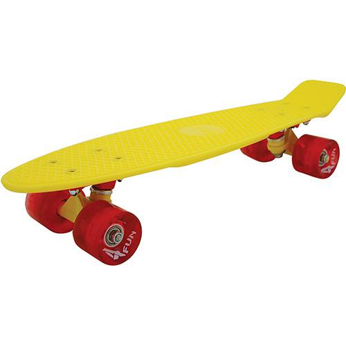 Tamanhos, Medidas e Dimensões do produto Skate Cruisers 4Fun Yellow 22 - 4 Fun Skateboards