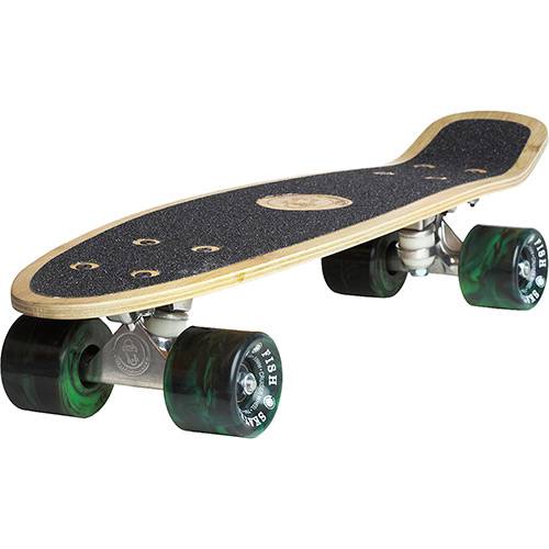 Tamanhos, Medidas e Dimensões do produto Skate Fish Skateboards Cruiser Bamboo Claro 22"