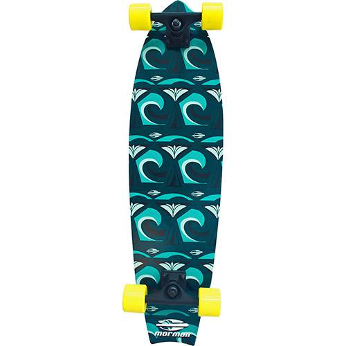 Tamanhos, Medidas e Dimensões do produto Skate Fishtail Bel Fix Onda - Verde e Azul